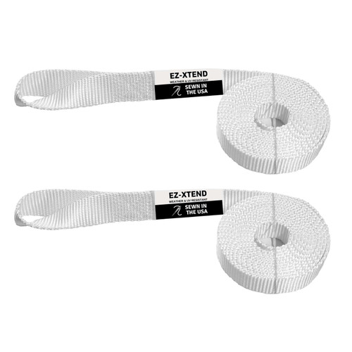 EZ-Xtend Sail Ties Marine With Loop - Heavy Duty 1" Polyester Webbing - Pk of 2