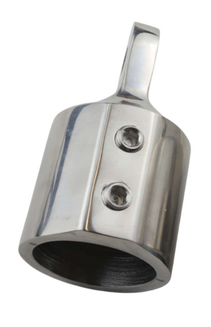 Stainless Steel Bimini Top Eye End with Double Set Screws 7/8", 1", & 1-1/4" Boat Frame Top Cap Fitting