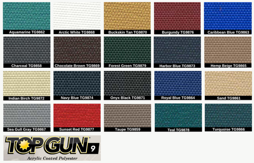 Top Gun 9 Fabric 62" Colors