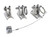 Stainless Steel Concave Deck Hinge