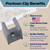 EZ-Xtend Square Pontoon Tubing Clips EZ-Xtend Square Pontoon Tubing Clips