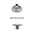 Stainless Steel Button Cap 3/16"