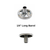 Stainless Steel Button Cap 1/4"