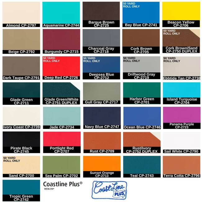 Herculite Weblon Coastline Plus Marine Vinyl 62"