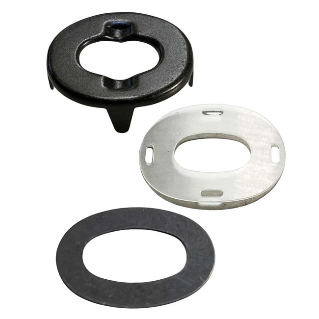 Turnbutton Curtain Eyelet Fasteners - Black Oxide
