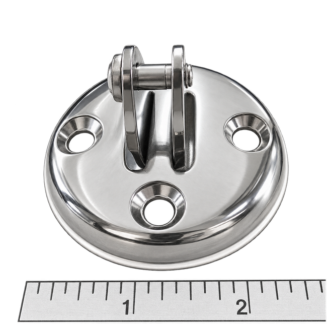 Universal Stainless Steel Deck Hinge - 3 Hole