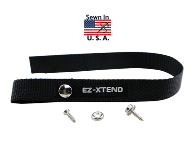 EZ-Xtend Boat Ladder Strap for Pontoon Ladder Strap or Door Strap -  Stainless Steel Snap and All Stainless Steel Screw Stud Included