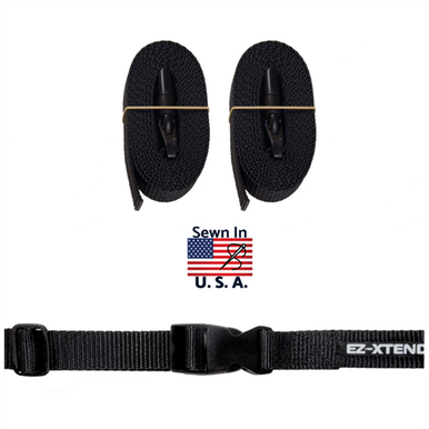 EZ-Xtend Sail Ties Marine With Loop - Heavy Duty 1 Polyester Webbing - Pk  of 2