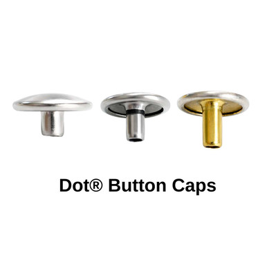 Durable DOT® Stainless Steel Button Cap - Snap Fasteners