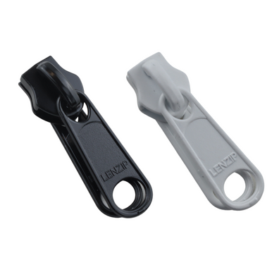 No 10 Plastic Chunky – Open End Zipper (BLACK) with Double Tab Non Lock  Slider – Holdfast Components