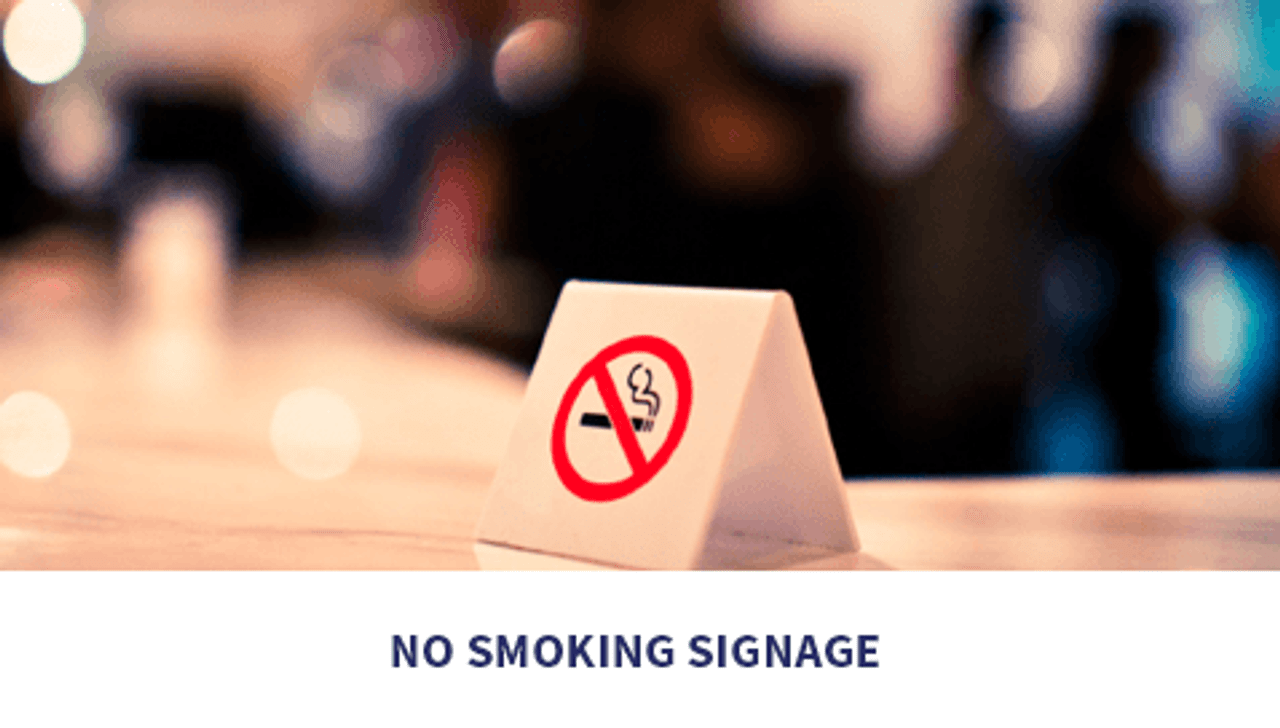 No Smoking Signage
