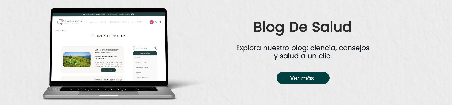 Blog en Farmacia María Martínez Sánchez