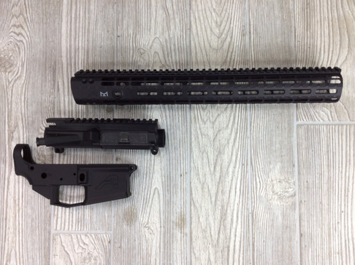 This package deal includes the pieces you need to start building your own M4E1 Rifle, including a M4E1 Threaded Upper Receiver, 16.6" Gen ll Enhanced MLOK Handguard W/Barrel Nut and a M4E1 Stripped Lower Receiver.