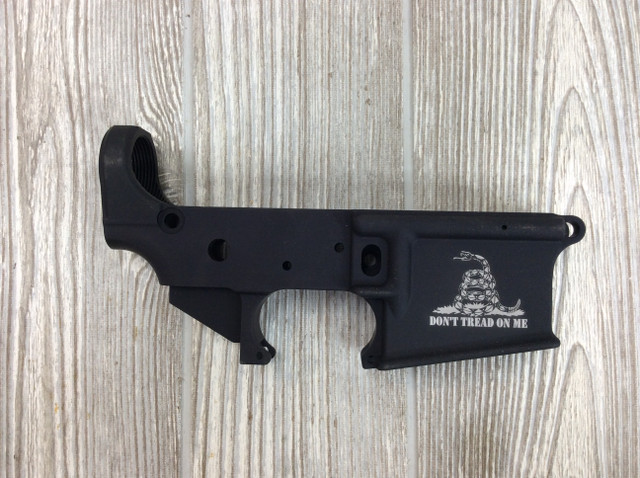 AM-15 Laser Engraved Stripped Lower Receiver is American made with superior quality for less! Anderson forged lower Receivers are CNC machined from a high-strength,