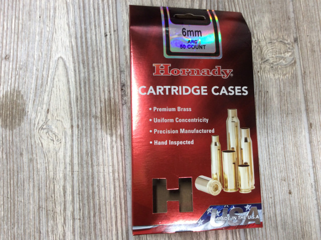 Hornady 6mm Advanced Rifle Cartridge brass is meticulously crafted to meet strict industry standards, ensuring reloadability, durability, and optimal performance in your favorite firearms.