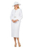 Giovanna G1155 3Pc Skirt Suit - White