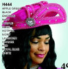 Lily and Taylor H444 Women Church Hat  - Hot Pink
