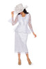 Giovanna 0946 Skirt Suit - White
