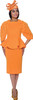 Stellar Looks SL1592 2Pc Skirt Suit - Orange