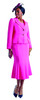 2834 2Pc Skirt Suit - Hot Pink Size 8