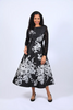 Diana Couture 8663 Dress - Black/Silver