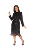 Diana Couture 8564 Sequins Dress - Black