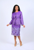 Ella Belle 8635 3Pc Skirt Set - Purple