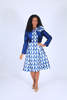 Diana 8615 Dress Set - Navy