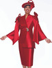 GMI 9992 2Pc Skirt Suit -Red