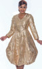 Dorinda Clark Cole DCC5051 Dress- Champagne Gold