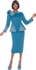 Terramina 7108 2Pc Skirt Suit - Blue