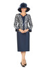 Giovanna G1195 3Pc Skirt Suit - Navy