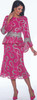 Stellar Looks SL1942 2Pc Skirt Suit- Magenta