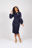 Diana Couture 8850 Dress - Navy