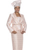 Champagne Italy 6008 3Pc Skirt Suit 