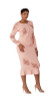 Kayla Knit 5346 2Pc Knit Skirt Suit - Pink