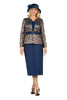 Giovanna G1132 Skirt Suit - Dk Navy