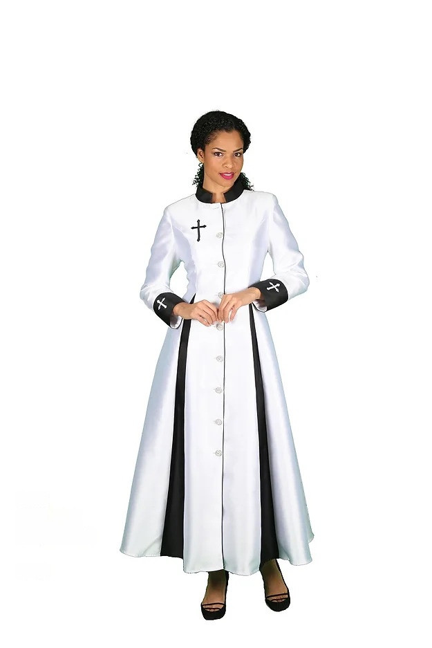Plus Size Elegant Women's Minister Robe- 4544W main image 1