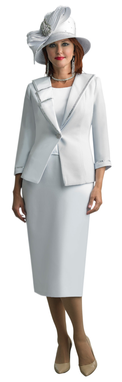 Elegance Fashions  Lily and Taylor 4631 3Pc Skirt Suit with