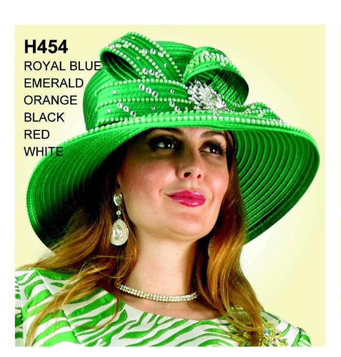 Lily and Taylor H454 Wide Brim Women Church Hat