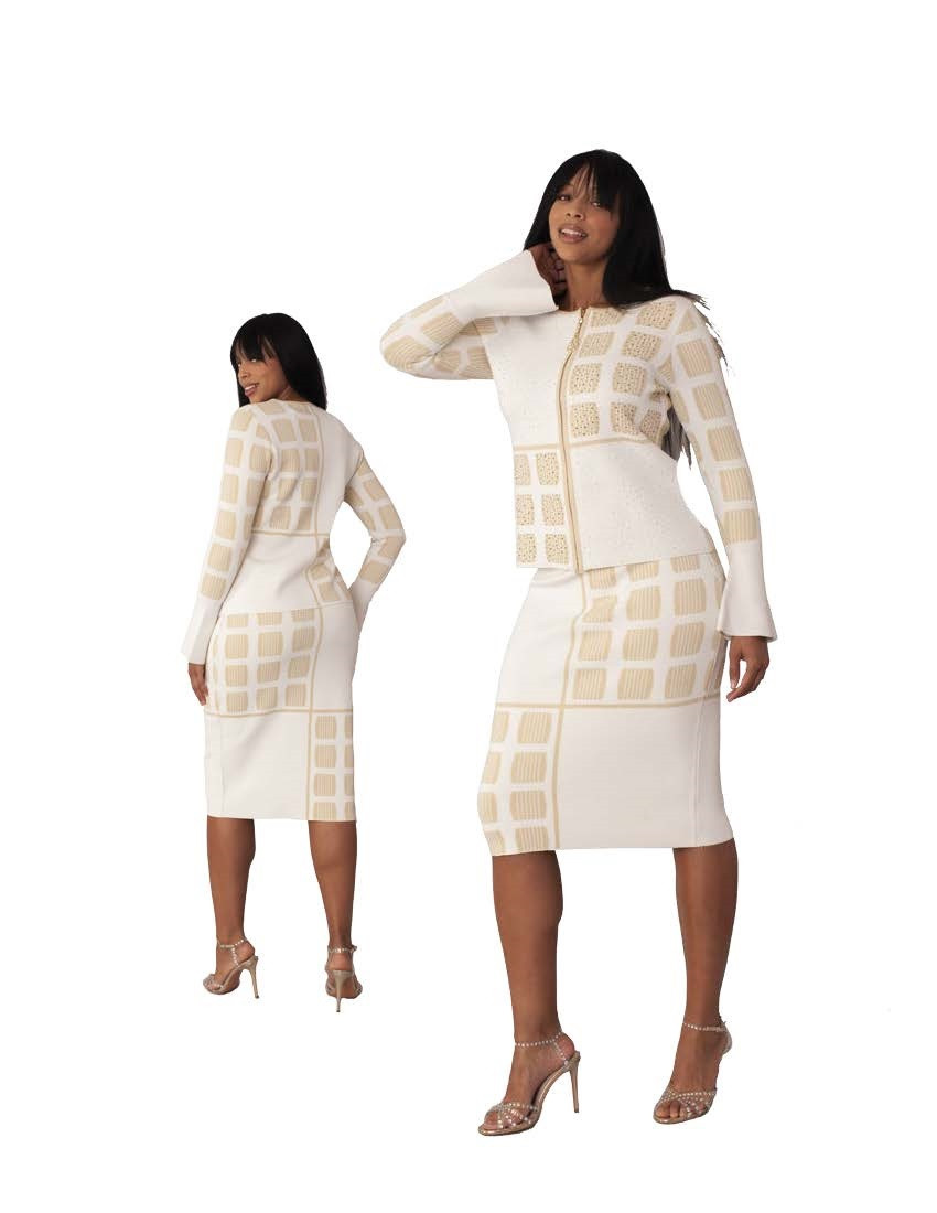Kayla Knits Designer Church Suit 5342 – Women's Special Occasion Suit