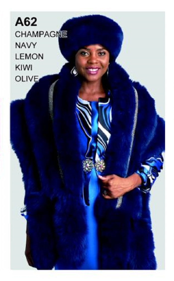 Lily and Taylor A62 Genuine Fox Fur Shrug