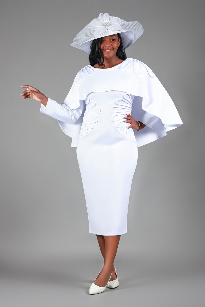 Giovanna Elegant Church Dress D1590 White – Women's Special