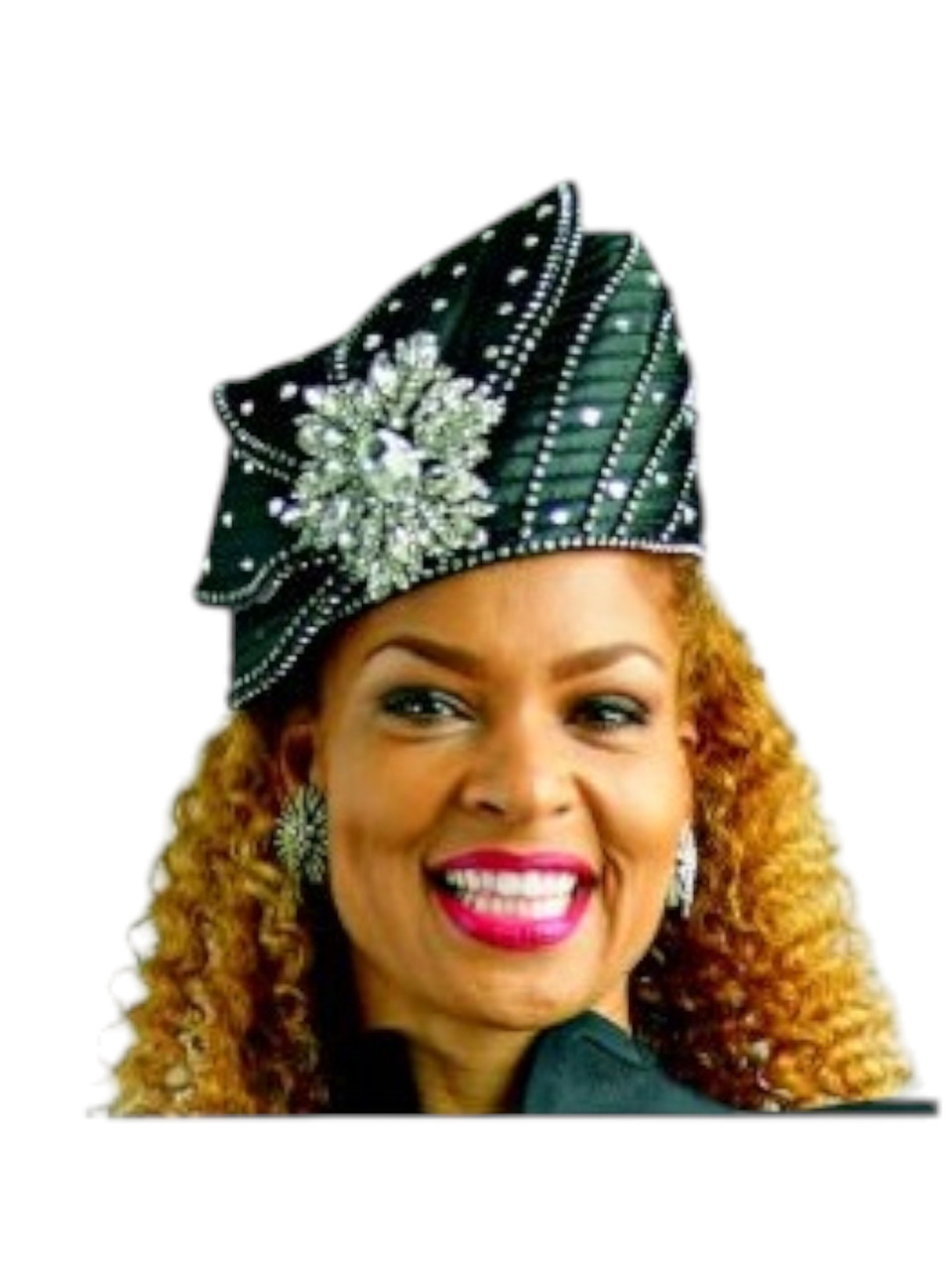 Lily and Taylor floral hat Lily And Taylor 4579-H ( 3pc Jacquard Ladies Church Skirt  main image 3