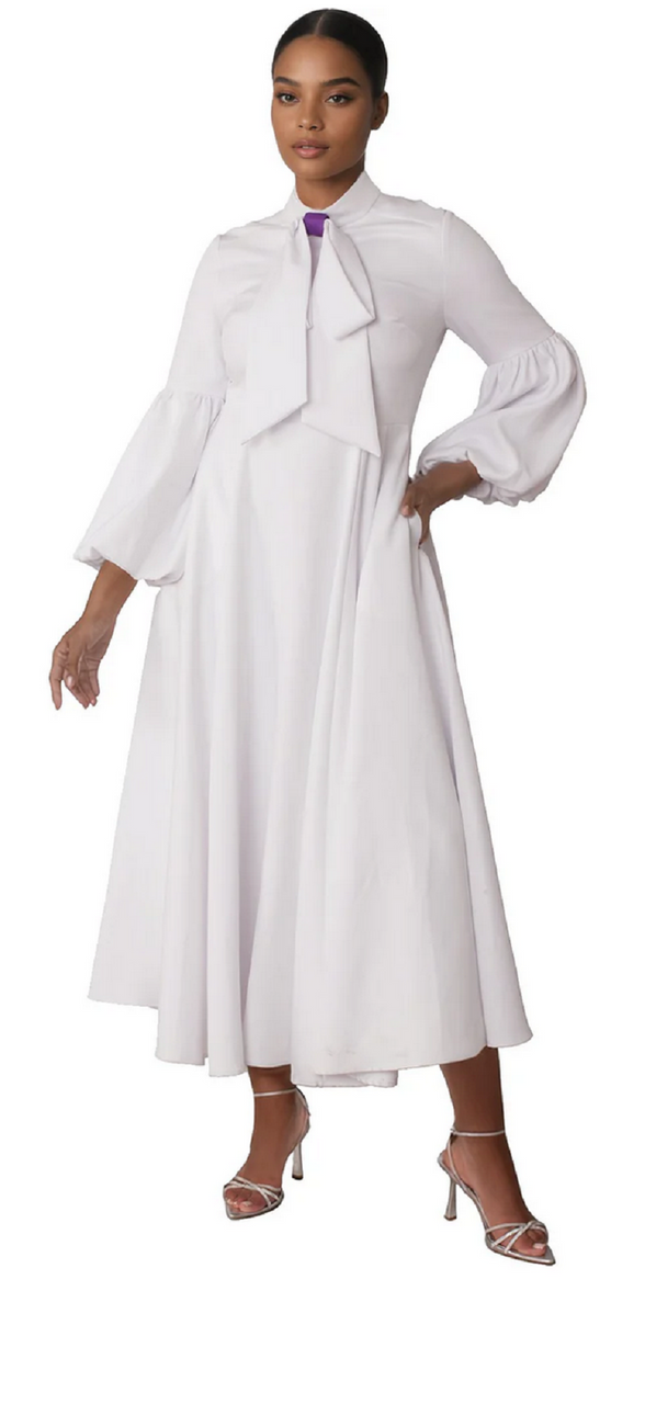 Tally Taylor Designer Women Church Robe 4846 White