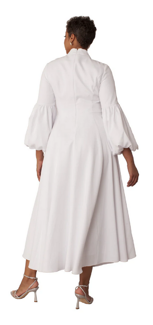 4846 Clergy Dress - White 4846 Clergy Dress - White