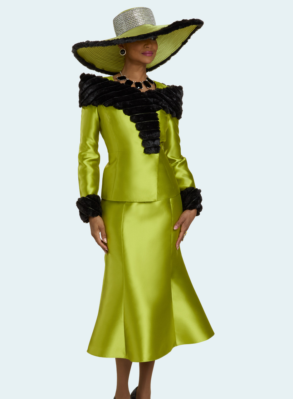 Donna Vinci Designer Church Suit 12222 Lime – Elegant Women's Suit