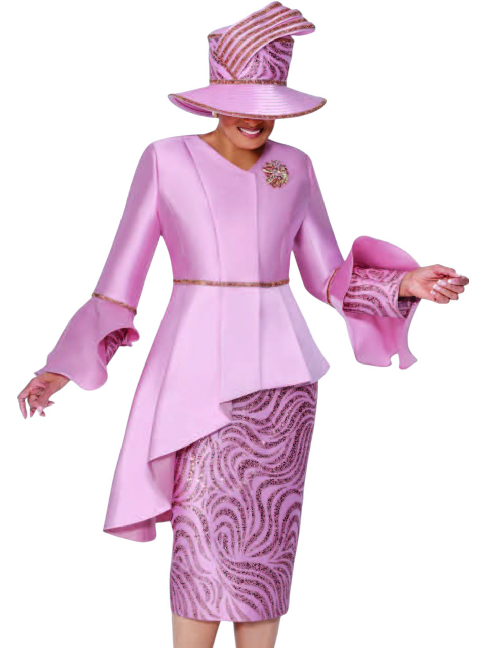 Dorinda Clark Cole 309832 Dusty Rose Church Suit - Fall 2025