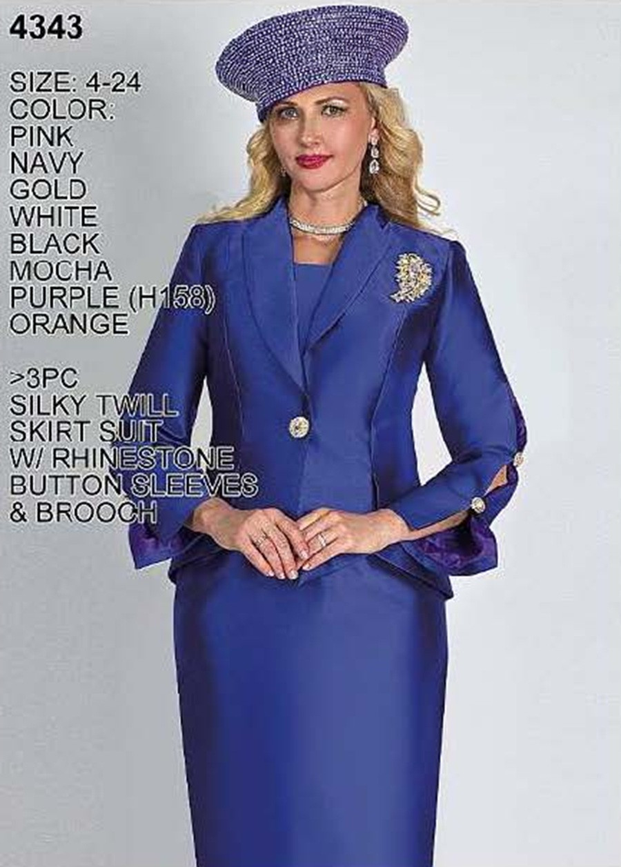 Lily Taylor Designer Church Suit 4343 – Elegant Women's Suit for