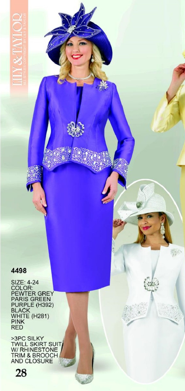 Lily Taylor Designer Church Suit 4498 – Elegant Women's Suit for